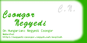 csongor negyedi business card